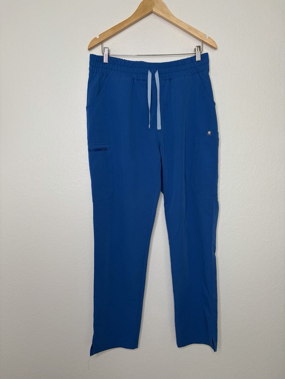 Figs Blue Straight Leg Scrub Pant Size Large